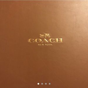 Black authentic coach high top sneakers!